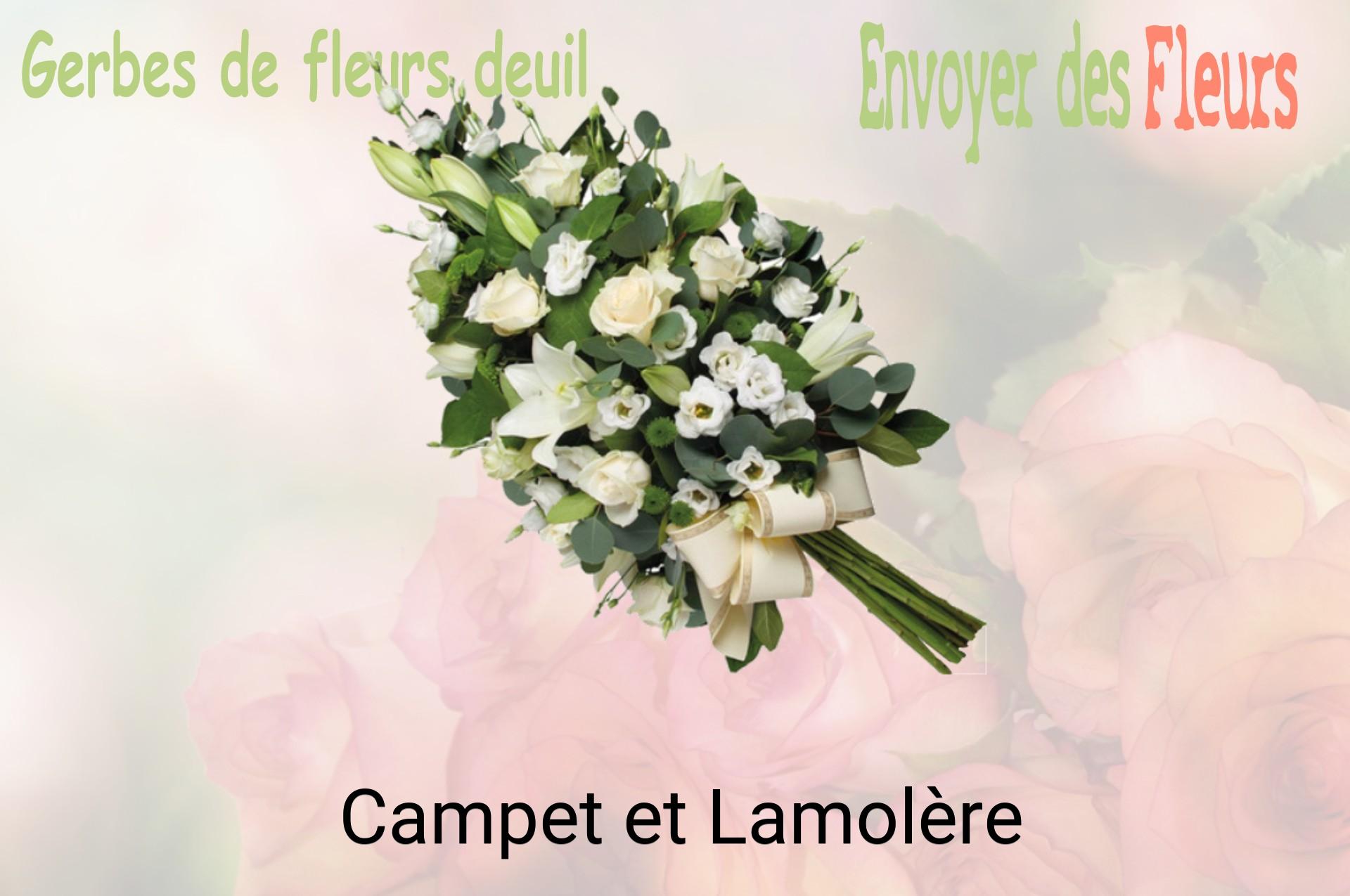 Gerbe de fleurs de deuil livrée à Campet-et-Lamolère